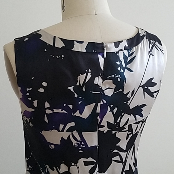 Theory Printed Silk Shift - Picture 4 of 5